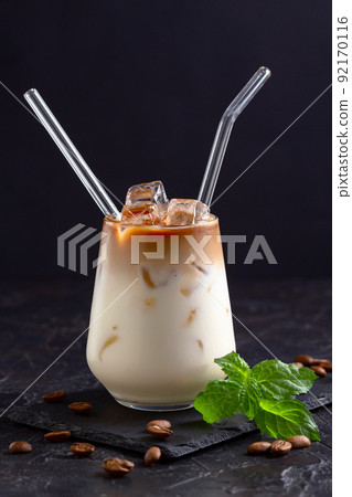 Iced Thai coffee. 92170116