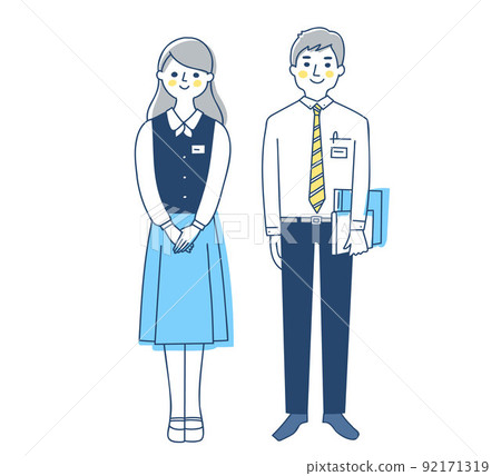 Business person 2 men and women Business person 2 men and women 92171319