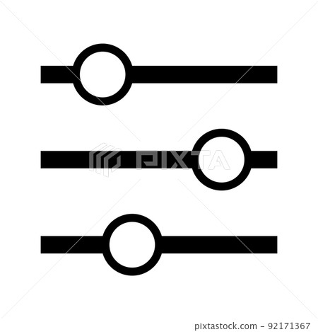 過濾器圖標。音量控制。 92171367