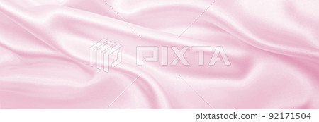 Smooth elegant pink silk or satin texture as wedding background. Luxurious background design Smooth elegant pink silk or satin texture as wedding background. Luxurious background design 92171504