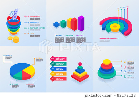 Six Infographics Illustrations For Presentation 92172128