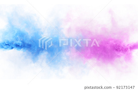 Magenta and Blue mystery smoke texture on a black Magenta and Blue mystery smoke texture on a black 92173147