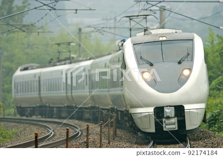 Hokuriku Main Line Kurikara-Tsubata JR West 683 Series T22 Organization (Kanazawa) Thunderbird 92174184