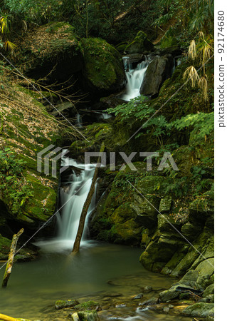 Yakushi no Taki in the clear river 92174680