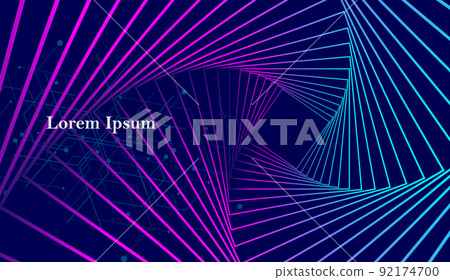 幾何抽象藍色紫色科學背景 幾何抽象藍色紫色科學背景 92174700