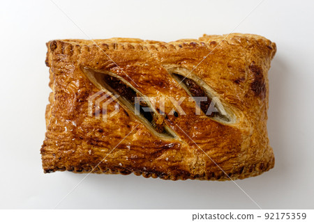 Apple pie on white background 92175359
