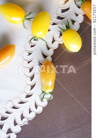Yellow mini tomatoes Yellow mini tomatoes 92175657
