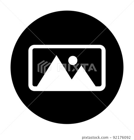 Photo round icon - Stock Illustration [92176092] - PIXTA
