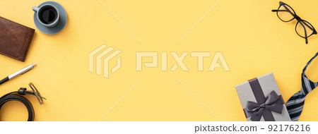 父親節 背景 頂視 紙 裝飾 Father's day 父の日 92176216