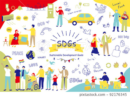 SDGs 可持續社會材料收集 92176345