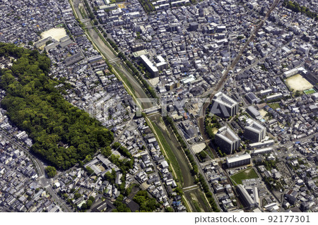 Aerial view of Takanotadehara-cho, Sakyo-ku, Kyoto 92177301