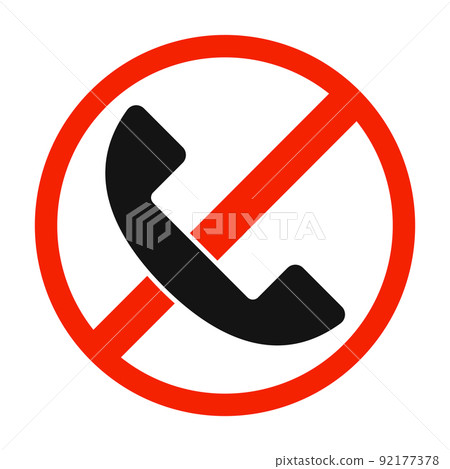 Call prohibited Phone icon Call prohibited Phone icon 92177378