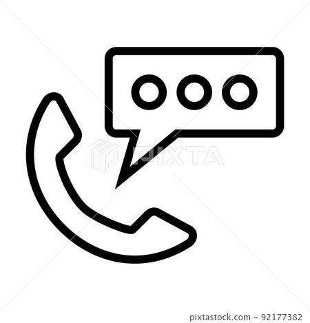 電話和語音泡沫談話 電話和語音泡沫談話 92177382