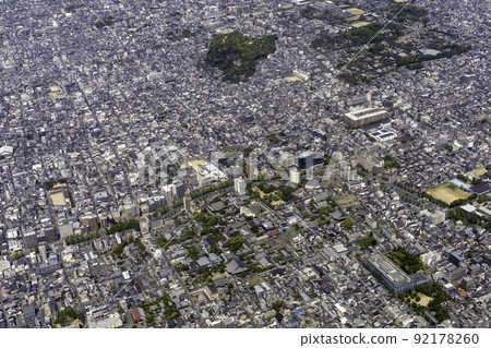京都市鞍馬街道天神公園附近的鳥瞰圖 92178260