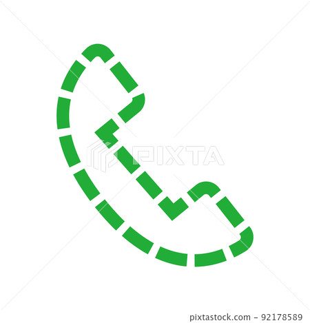 電話圖標綠色 92178589
