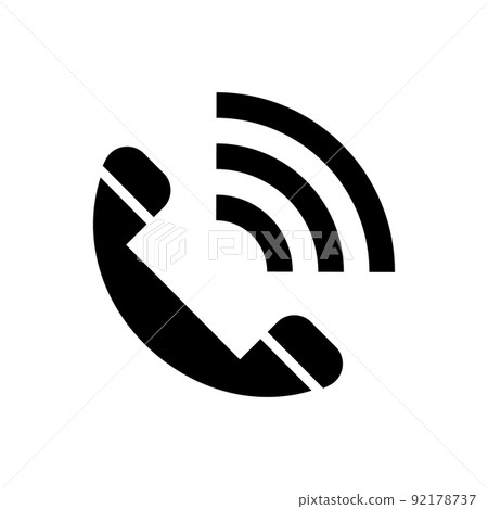 通話中的電話圖標 通話中的電話圖標 92178737