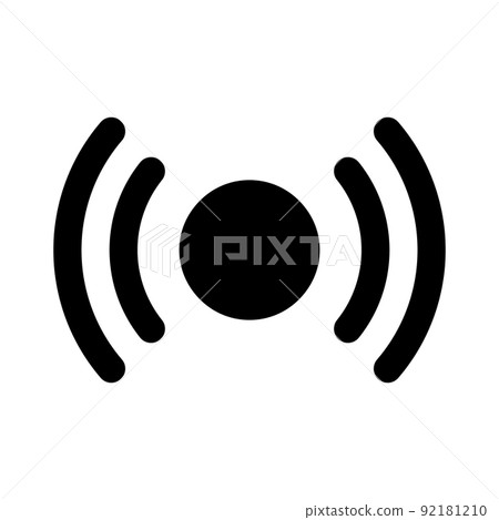 Radio silhouette icon live delivery 92181210