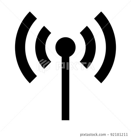Radio wave icon communication 92181211