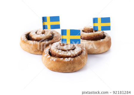 Cinnamon rolls buns. Kanelbulle Swedish dessert. 92181284