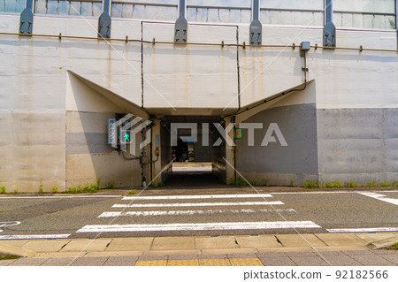 Push button traffic light installed in a low position 92182566