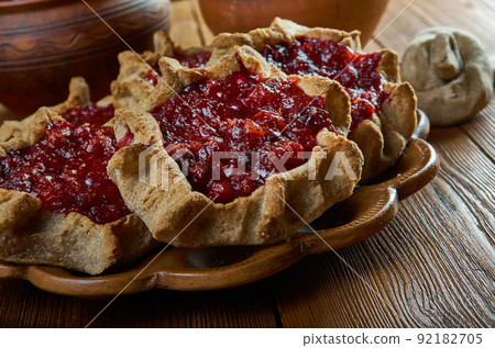 Karelian pasty with berries Karelian pasty with berries 92182705