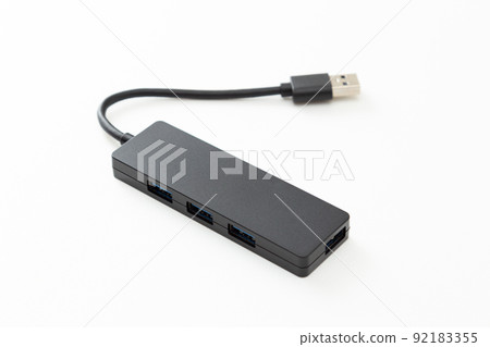 USB hub white background 92183355