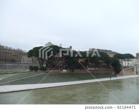 Tiberina Island in Rome Tiberina Island in Rome 92184471