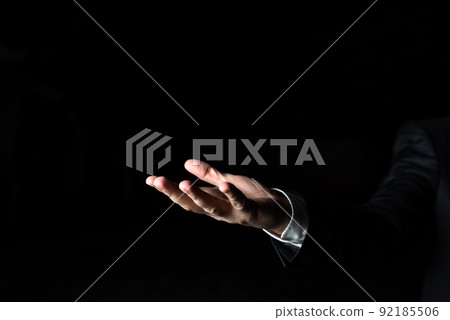 Hand Holding Important Informations. Palm Pointing Crutial Announcements. Businessman Presenting Recent Updates. Executive Showing Late Achievements. Hand Holding Important Informations. Palm Pointing Crutial Announcements. Businessman Presenting Recent Updates. Executive Showing Late Achievements. 92185506