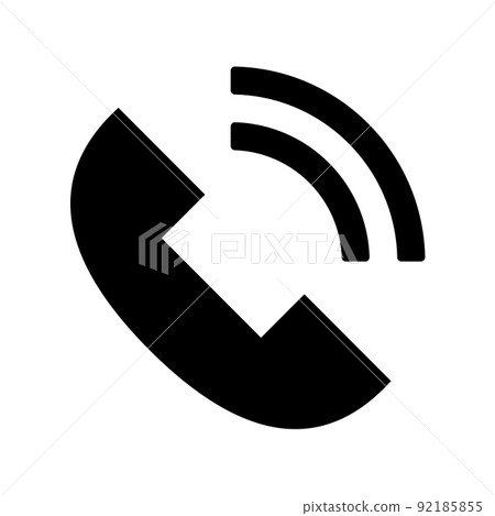 Phone icon in a call 92185855