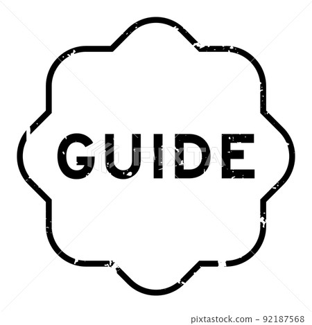 Grunge black guide word rubber seal stamp on white background Grunge black guide word rubber seal stamp on white background 92187568