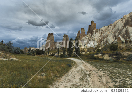 landscape of the red valley in turkey. landscape of the red valley in turkey. 92189351