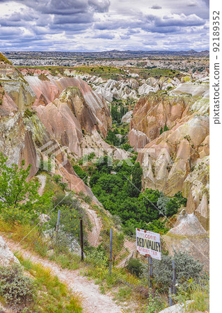 entrance to the red valley in turkey entrance to the red valley in turkey 92189352