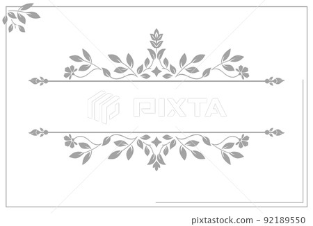 Vintage gray element. Graphic design. Damask graphic ornament Vintage gray element. Graphic design. Damask graphic ornament 92189550