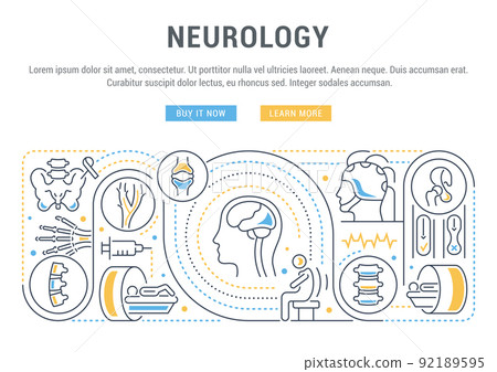 Linear Banner of the Neurology. Linear Banner of the Neurology. 92189595