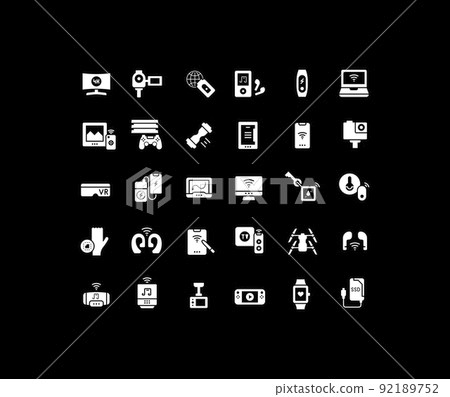 Set of Simple Icons of Modern Gadgets 92189752