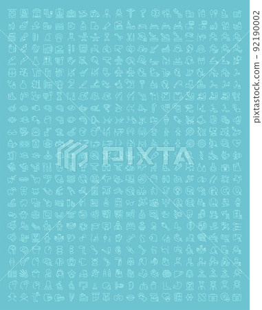 Set Vector Line Icons of Medicine and Health. 92190002