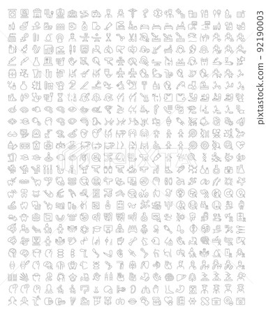 Set Vector Line Icons of Medicine and Health. 92190003