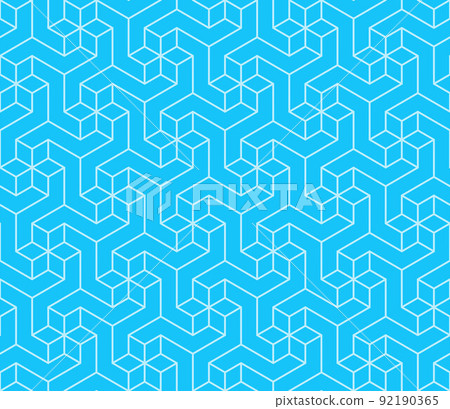 Geometric pattern with three-dimensional shape 92190365