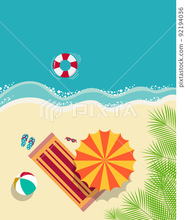 beach, summer, vector 92194036