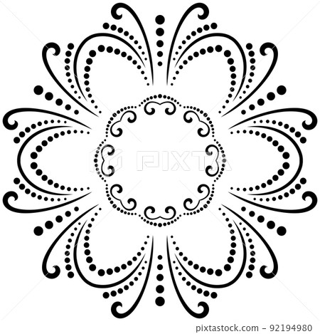 Classic Vector Fine Pattern With Various Arabesques 92194980