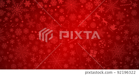 Christmas background of snowflakes 92196322