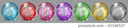 Transparent colored spheres Transparent colored spheres 92196507