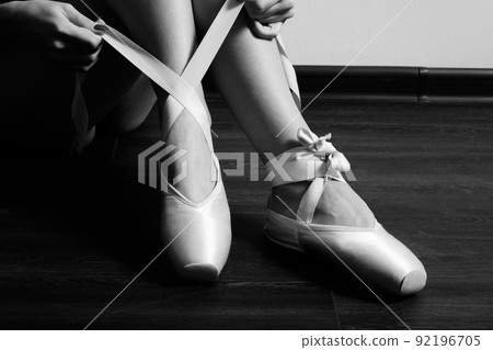 ballerina feet closeup ballerina feet closeup 92196705