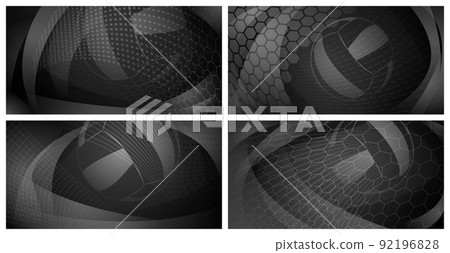 Abstract volleyball backgrounds 92196828