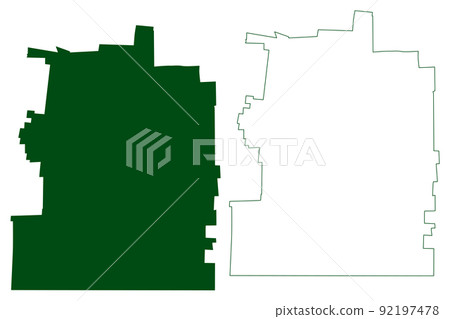Calakmul municipality (Free and Sovereign State of Campeche, Mexico, United Mexican States) map vector illustration, scribble sketch Calakmul map Calakmul municipality (Free and Sovereign State of Campeche, Mexico, United Mexican States) map vector illustration, scribble sketch Calakmul map 92197478
