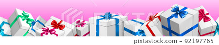 Banner with gift boxes Banner with gift boxes 92197765