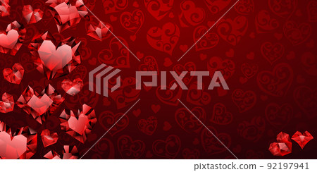 Background of hearts 92197941