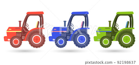 tractor, vector, icon 92198637