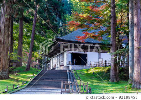 Konjikido of Chusonji, Hiraizumi Town, Iwate Prefecture-Autumn- 92199453