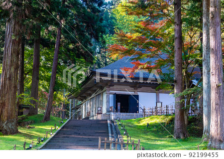 岩手縣平泉町中尊寺金地道-秋季- 岩手縣平泉町中尊寺金地道-秋季- 92199455